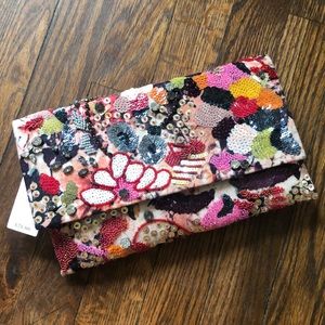 Anthropologie Beaded Clutch/Purse NWT